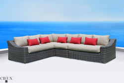 CIEUX Sectional Marseille Spectrum Mushroom L-Shaped Sectional