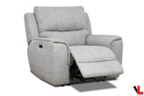 Levoluxe Chair Sentinel 43" Power Reclining Chair with Power Headrest in Tweed Ash Fabric