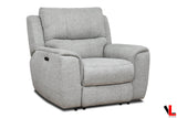 Levoluxe Chair Sentinel 43" Power Reclining Chair with Power Headrest in Tweed Ash Fabric