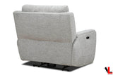 Levoluxe Chair Sentinel 43" Power Reclining Chair with Power Headrest in Tweed Ash Fabric