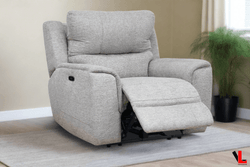 Levoluxe Chair Sentinel 43" Power Reclining Chair with Power Headrest in Tweed Ash Fabric