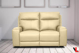 Levoluxe Loveseat Arlo 64.2" Power Reclining Loveseat with Power Headrest in Leather Match - Available in 2 Colours