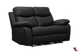 Levoluxe Loveseat Aveon 62" Pillow Top Arm Reclining Loveseat in Leather Match - Available in 2 Colours