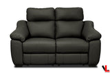 Levoluxe Loveseat Maverick 64.5" Power Reclining Loveseat with Power Headrest in Dark Chocolate Leather Match