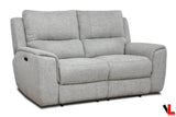 Levoluxe Loveseat Sentinel 65" Power Reclining Loveseat with Power Headrest in Tweed Ash Fabric