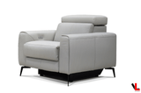 Levoluxe Sofa Set Lennox 3 Piece Power Reclining Sofa, Loveseat, and Chair Set with Adjustable Headrests in Light Grey Leather Match