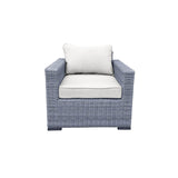 Pending - Cieux Canvas Natural Cannes Outdoor Patio Wicker Club Chair in Grey with Sunbrella Cushions - Available in 2 Colours