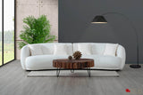 Pending - True Contemporary Archibald Curved Kidney Shaped Sectional Sofa in Wolly Ivory