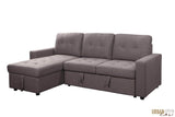 Pending - Urban Cali Malibu Sleeper Sectional Sofa Bed with Storage Chaise