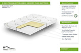 Rest Therapy Mattress 6 Inch Tranquility Bamboo Memory Foam Mattress - Available in 4 Sizes