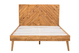 Rustic Classics Bed Queen Cypress Reclaimed Wood Platform Bed in Spice - Available in 2 Sizes