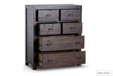 Rustic Classics Drawer Chest Whistler Reclaimed Wood 6 Drawer Chest in Brown