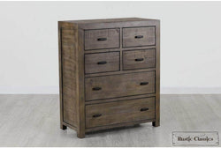 Rustic Classics Drawer Chest Whistler Reclaimed Wood 6 Drawer Chest in Grey