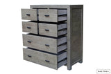 Rustic Classics Drawer Chest Whistler Reclaimed Wood 6 Drawer Chest in Grey