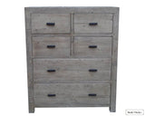 Rustic Classics Drawer Chest Whistler Reclaimed Wood 6 Drawer Chest in Grey