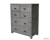 Rustic Classics Drawer Chest Whistler Reclaimed Wood 6 Drawer Chest in Grey