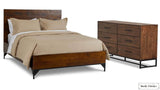 Rustic Classics Dresser Blackcomb Reclaimed Wood and Metal 6 Drawer Dresser in Coffee Bean