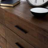 Rustic Classics Dresser Blackcomb Reclaimed Wood and Metal 6 Drawer Dresser in Coffee Bean