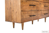 Rustic Classics Dresser Cypress Reclaimed Wood 6 Drawer Dresser in Spice