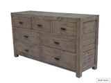 Rustic Classics Dresser Whistler Reclaimed Wood 7 Drawer Dresser in Grey