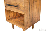 Rustic Classics Nightstand Cypress Reclaimed Wood 1 Drawer Nightstand in Spice