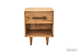 Rustic Classics Nightstand Cypress Reclaimed Wood 1 Drawer Nightstand in Spice