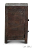 Rustic Classics Nightstand Whistler Reclaimed Wood 3 Drawer Nightstand in Brown