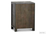 Rustic Classics Nightstand Whistler Reclaimed Wood 3 Drawer Nightstand in Brown