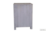 Rustic Classics Nightstand Whistler Reclaimed Wood 3 Drawer Nightstand in Grey