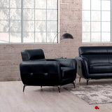 True Contemporary Chair William Tufted Faux Leather Chair - Available in 2 Colours