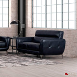 True Contemporary Loveseat William Tufted Faux Leather Loveseat - Available in 2 Colours