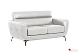 True Contemporary Loveseat William Tufted Faux Leather Loveseat - Available in 2 Colours