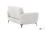 True Contemporary Loveseat William Tufted Faux Leather Loveseat - Available in 2 Colours