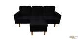 Hillsborough 76" Wide Boucle Sectional Sofa with Reversible Chaise - Available in 3 Colours