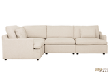 Urban Cali Sectional Long Beach Medium Modular L-Shaped Sectional Sofa in Axel Beige