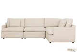 Urban Cali Sectional Long Beach Medium Modular L-Shaped Sectional Sofa in Axel Beige