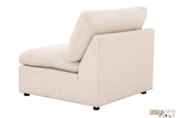 Urban Cali Sectional Long Beach Medium Modular Sectional Sofa with Ottoman in Axel Beige