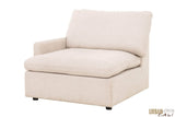 Urban Cali Sectional Long Beach Medium Modular Sectional Sofa with Ottoman in Axel Beige