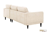 Urban Cali Sectional Palm Springs Sectional Sofa in Nora Oat