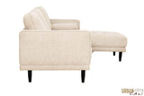 Urban Cali Sectional Palm Springs Sectional Sofa in Nora Oat