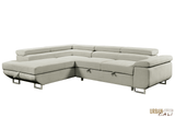 Urban Cali Sectional Sofa Hollywood Sleeper Sectional Sofa Bed with Adjustable Headrests and Storage Chaise - Available in 3 Colours