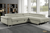 Urban Cali Sectional Sofa Hollywood Sleeper Sectional Sofa Bed with Adjustable Headrests and Storage Chaise - Available in 3 Colours