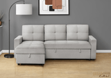 Urban Cali Sectional Sofa Venice Sleeper Sectional Sofa Bed with Reversible Storage Chaise - Available in 4 Colours