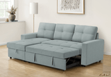 Urban Cali Sectional Sofa Venice Sleeper Sectional Sofa Bed with Reversible Storage Chaise - Available in 4 Colours