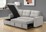 Urban Cali Sectional Sofa Venice Sleeper Sectional Sofa Bed with Reversible Storage Chaise - Available in 4 Colours