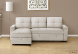 Urban Cali Sectional Sofa Venice Sleeper Sectional Sofa Bed with Reversible Storage Chaise - Available in 4 Colours