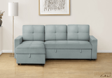 Urban Cali Sectional Sofa Venice Sleeper Sectional Sofa Bed with Reversible Storage Chaise - Available in 4 Colours