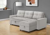 Urban Cali Sectional Sofa Venice Sleeper Sectional Sofa Bed with Reversible Storage Chaise - Available in 4 Colours