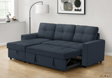 Urban Cali Sectional Sofa Venice Sleeper Sectional Sofa Bed with Reversible Storage Chaise - Available in 4 Colours