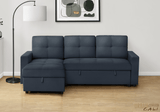 Urban Cali Sectional Sofa Venice Sleeper Sectional Sofa Bed with Reversible Storage Chaise - Available in 4 Colours